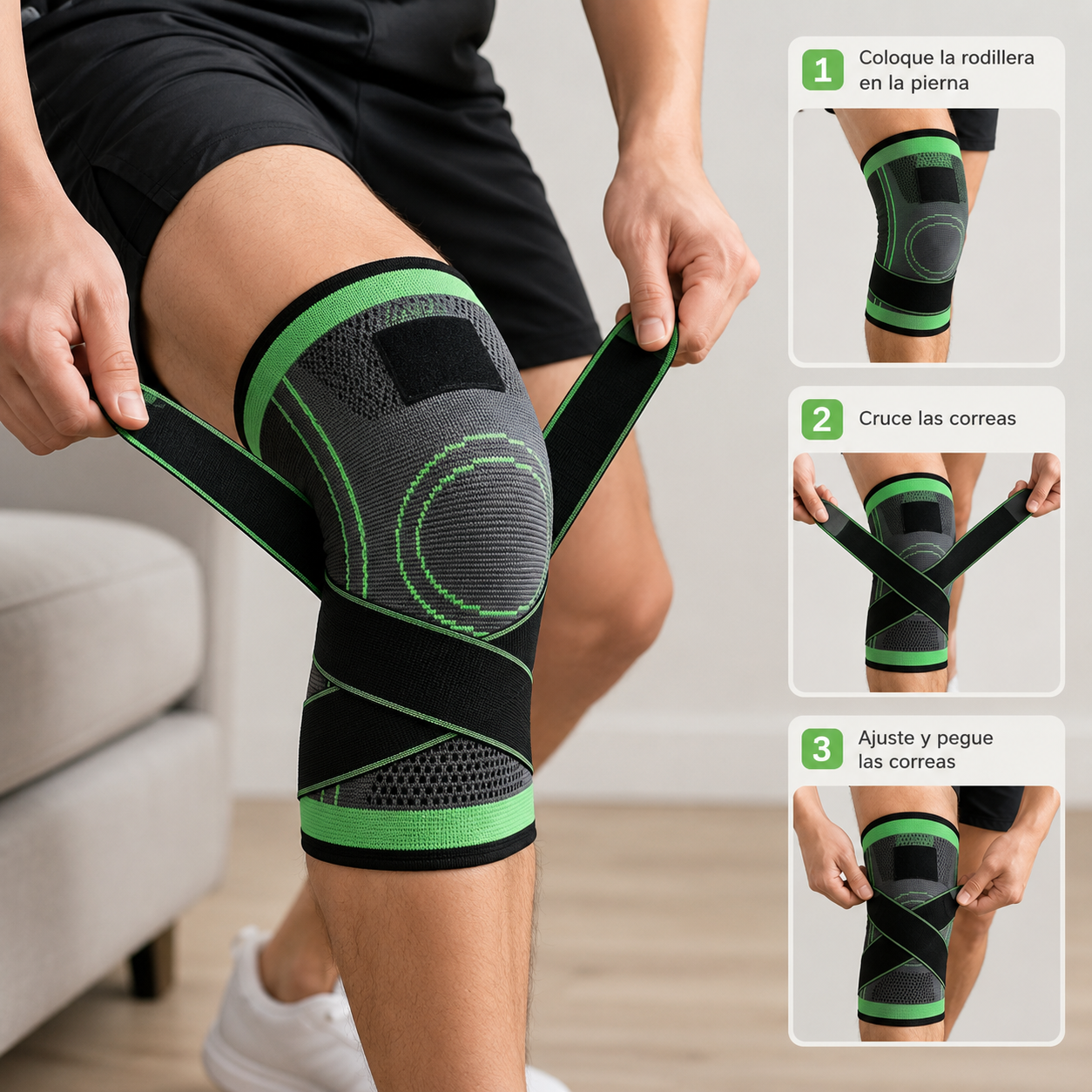 Rodillera Ajustable Deportiva Elástica