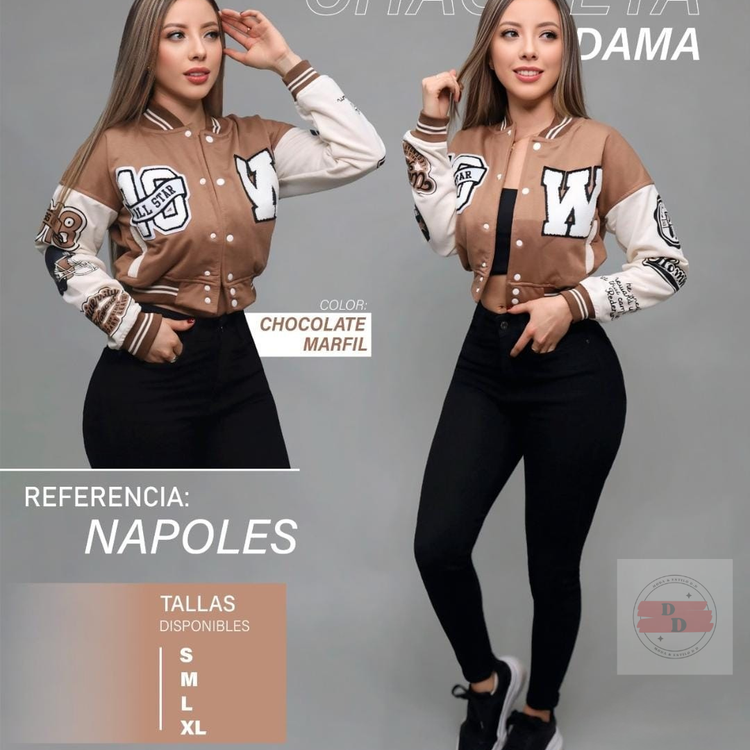 Chaqueta Beisbolera De Dama N120a